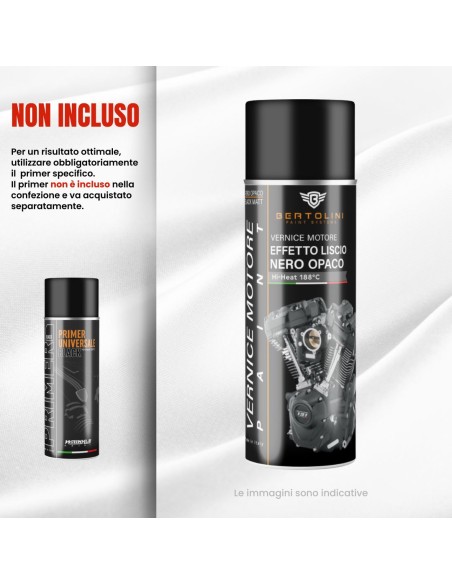 MATTSCHWARZ 1K - Hochtemperatur-Motorlack Spray - 400ml