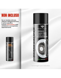Farbe Spray Zange Hochtemperatur-Bremse Schwarz Glänzend 1K 2
