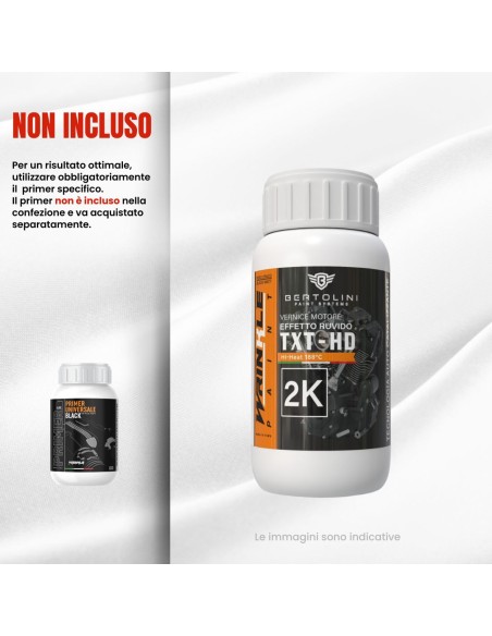 Mattschwarz Texturiert 2K Hochtemperatur-Motorlack Falteneffekt - 250GR