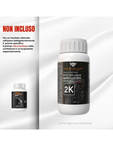 Farbe Schwarz Hochglanz Motor Motorrad 2K Hochtemperatur - 250GR