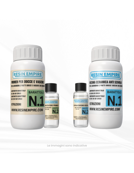 Weißes farbiges Epoxidharz für Duschplatten - Waschbecken - Fliesen